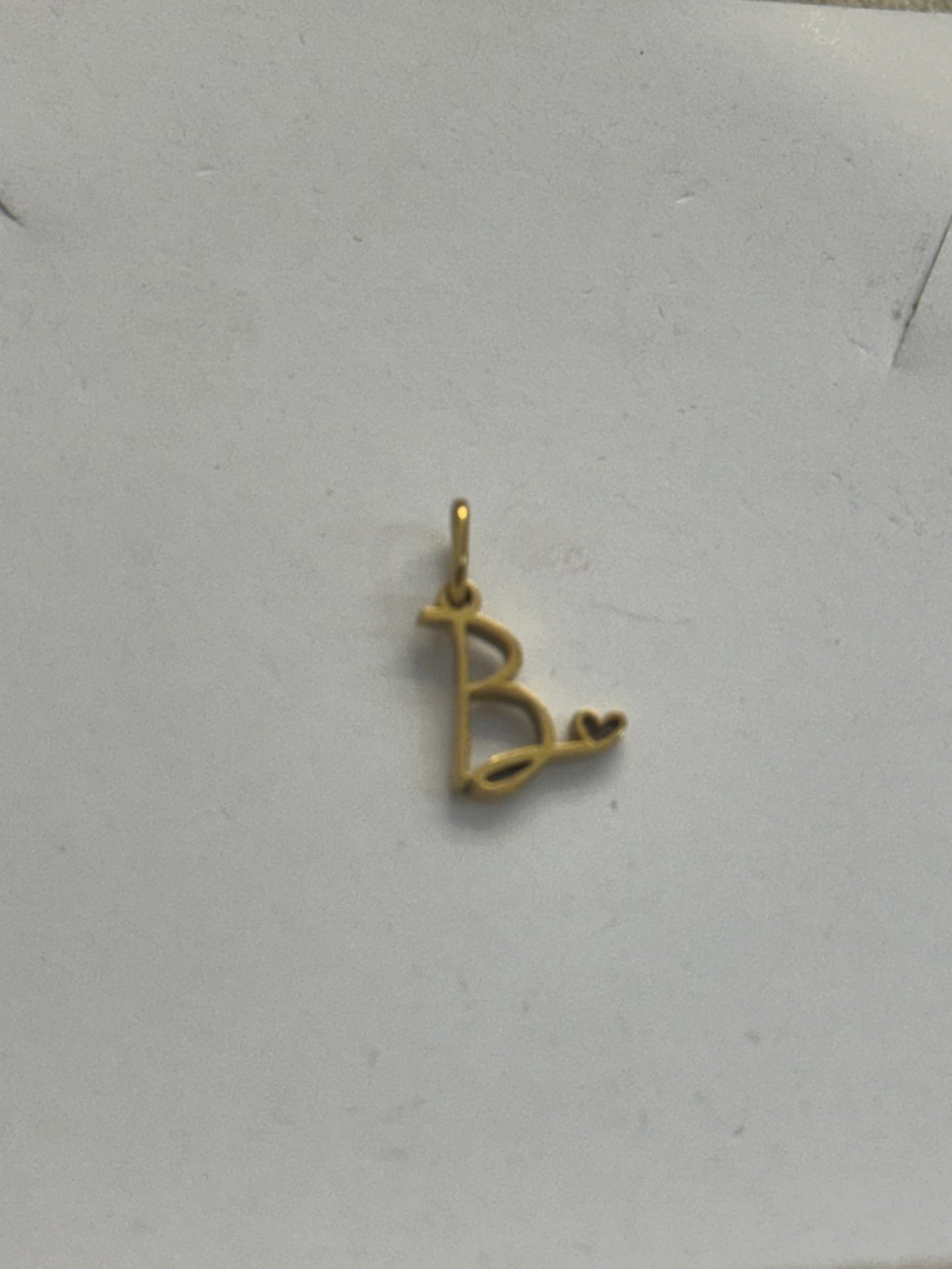 B letter charm