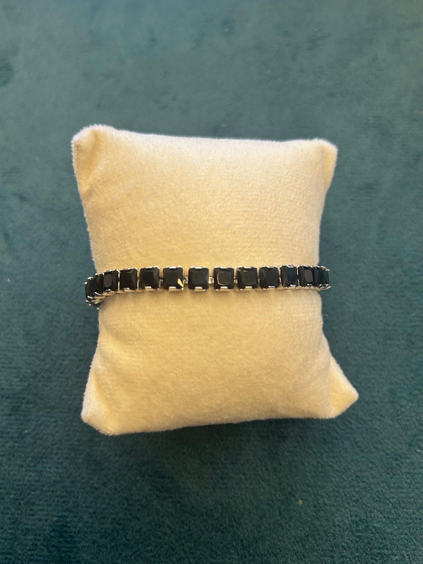 Black Square Tennis Bracelet