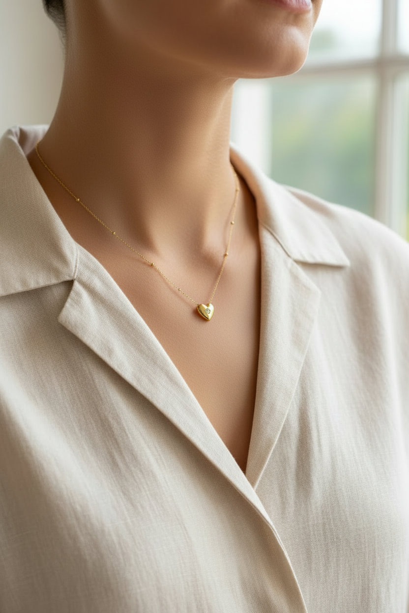 Mini heart necklace