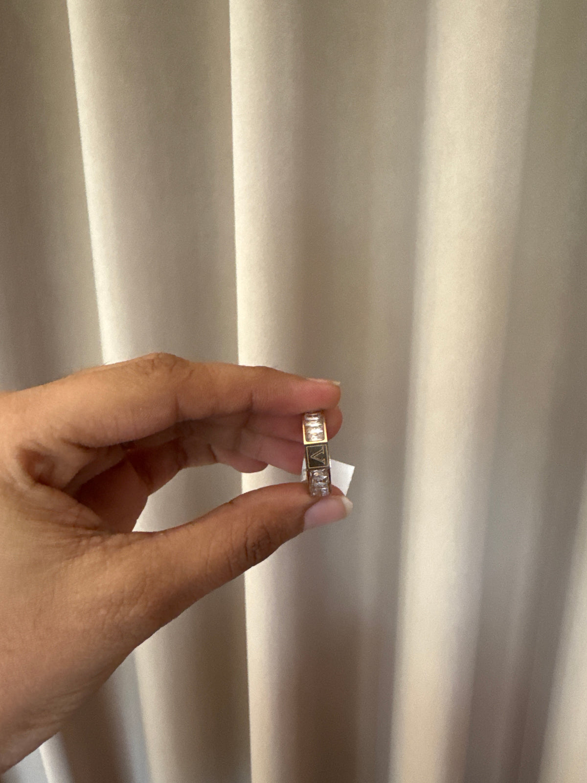 V ring Rose gold - 8