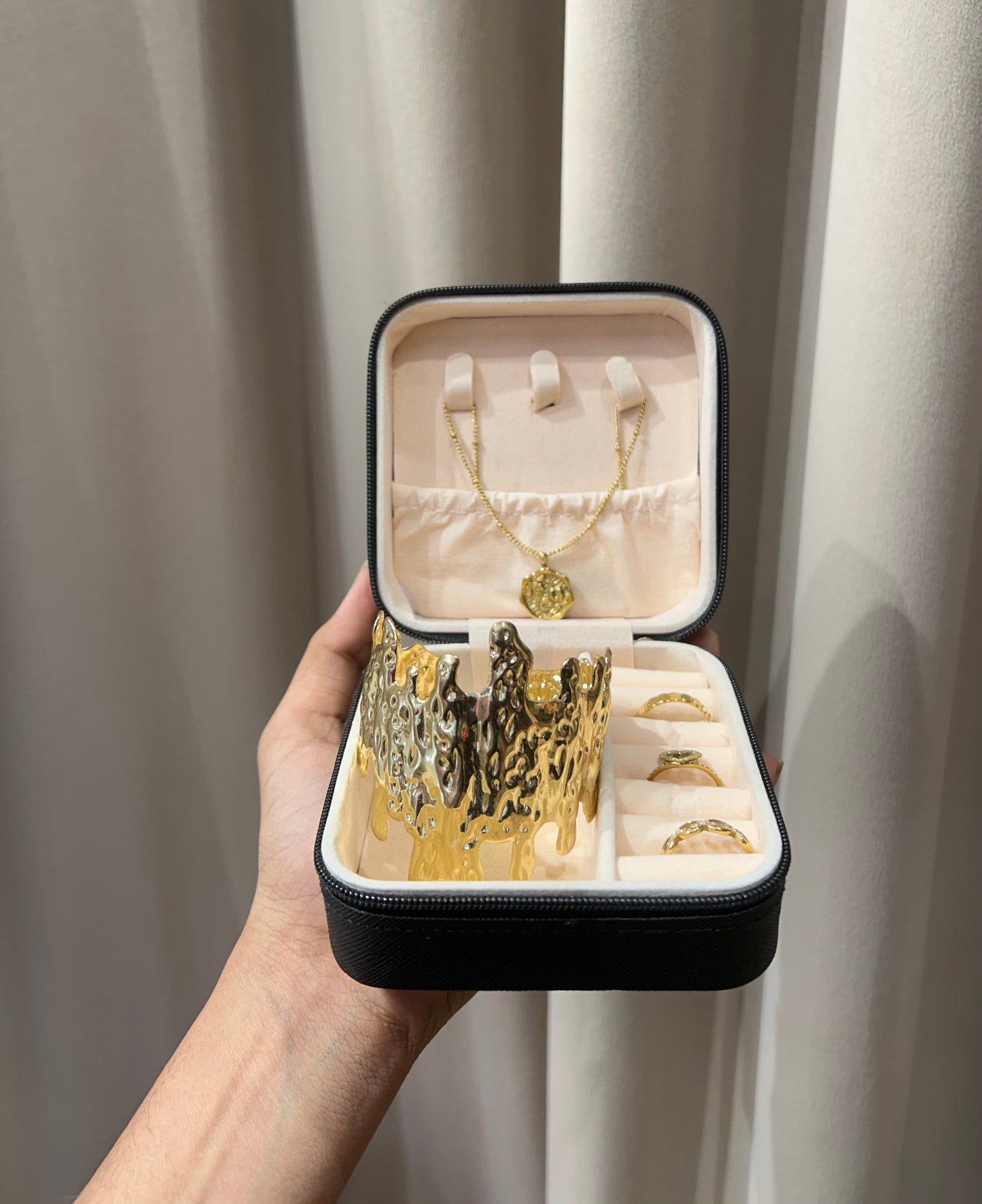 Golden gift box