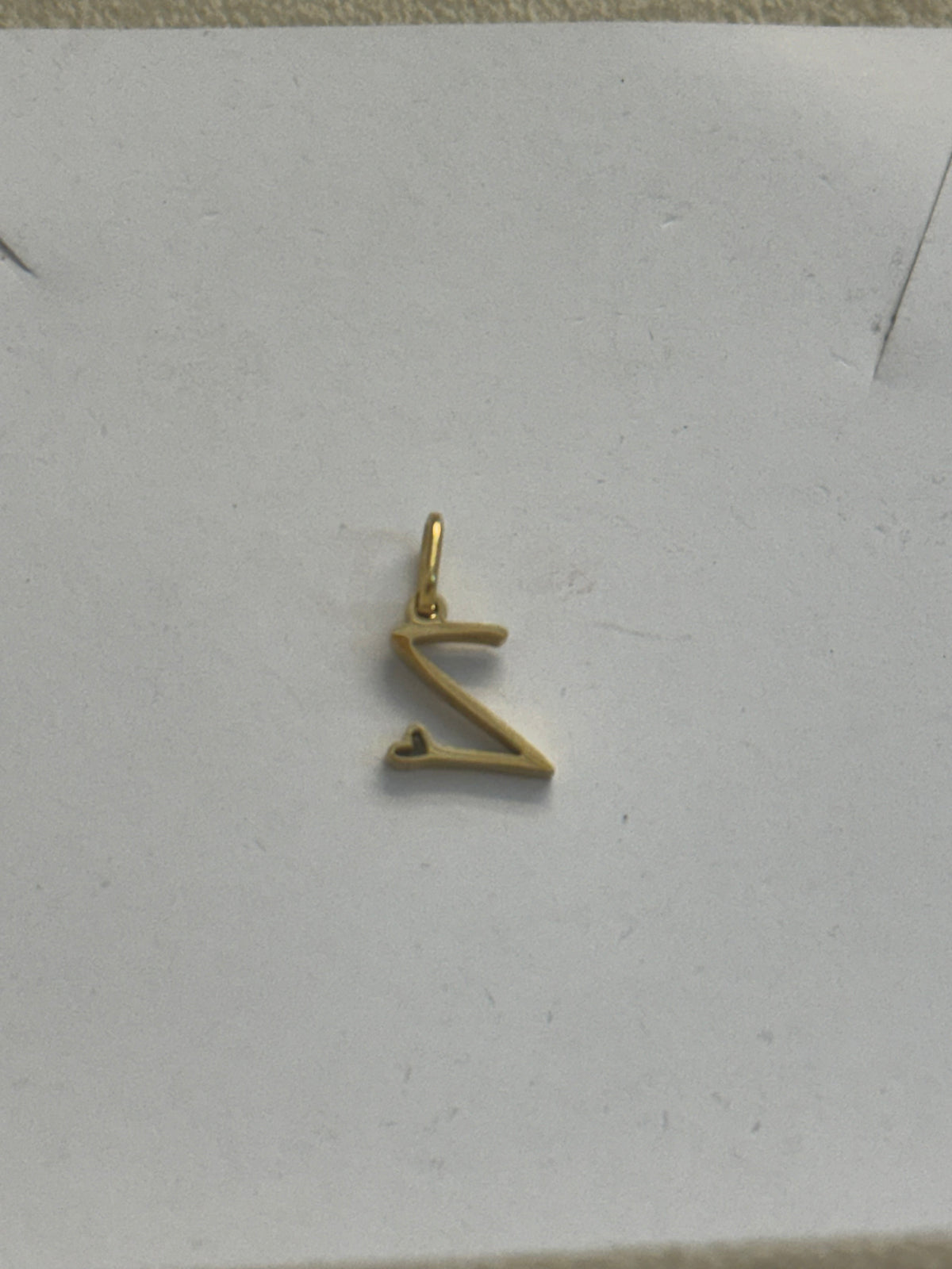 Z letter charm