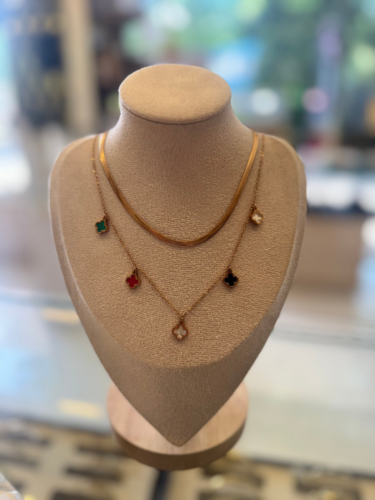 Rose gold necklace