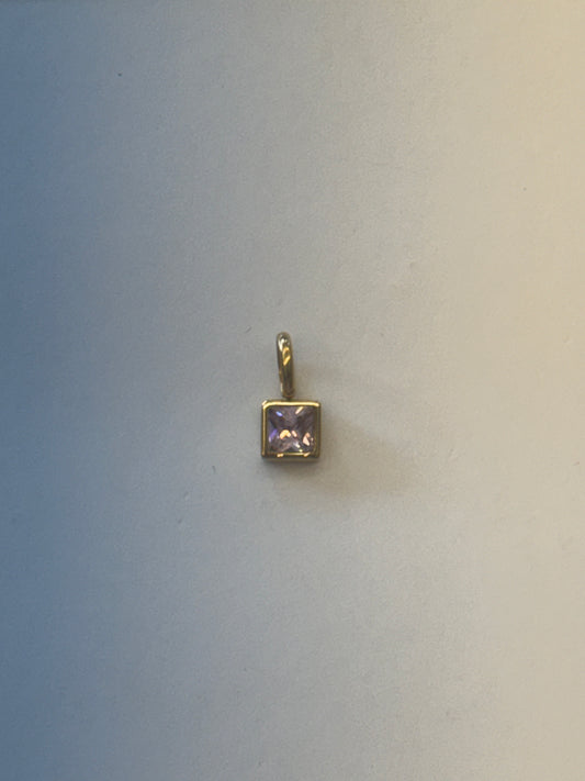 Pink stone charm