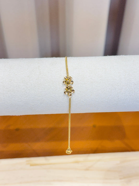 Dual Bloom Crystal Bracelet