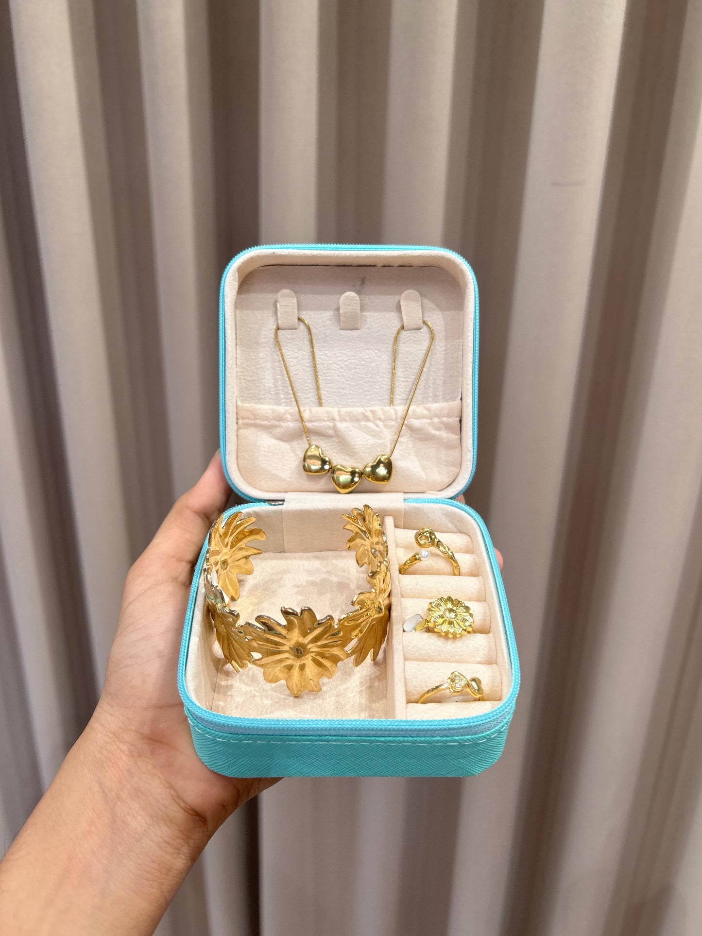 Golden gift box