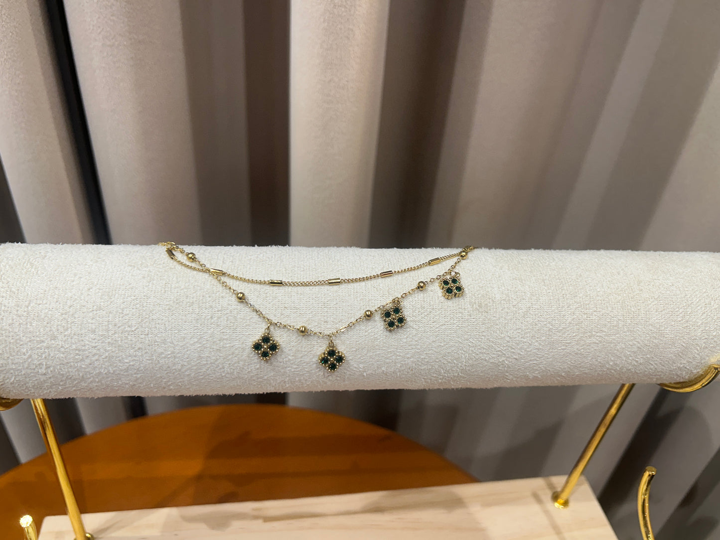 Clover green bracelet