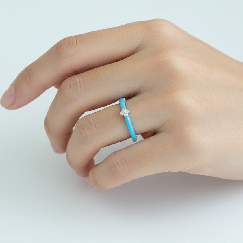 Celeste Enamel Ring