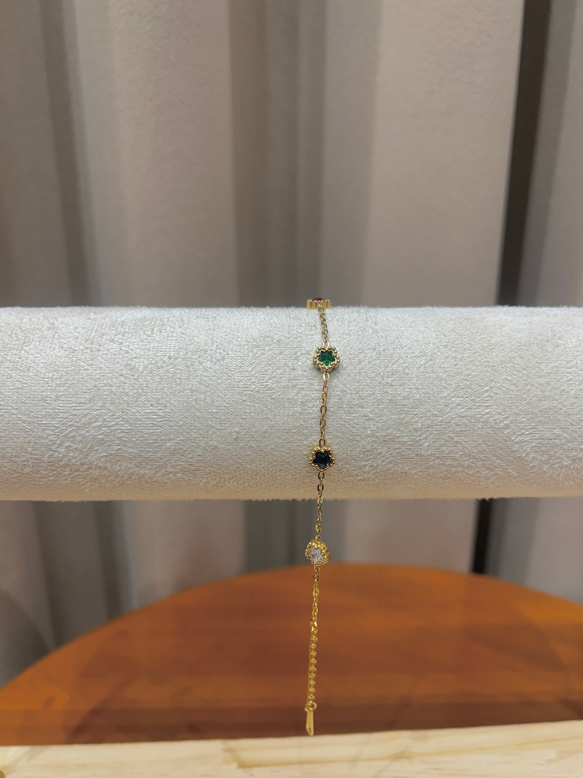 Trio Gemstone Station Bracelet