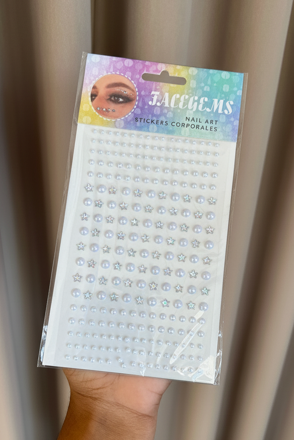 Pearl and star face Stickers