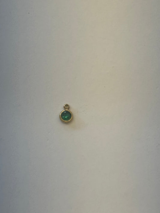 Green ston charm