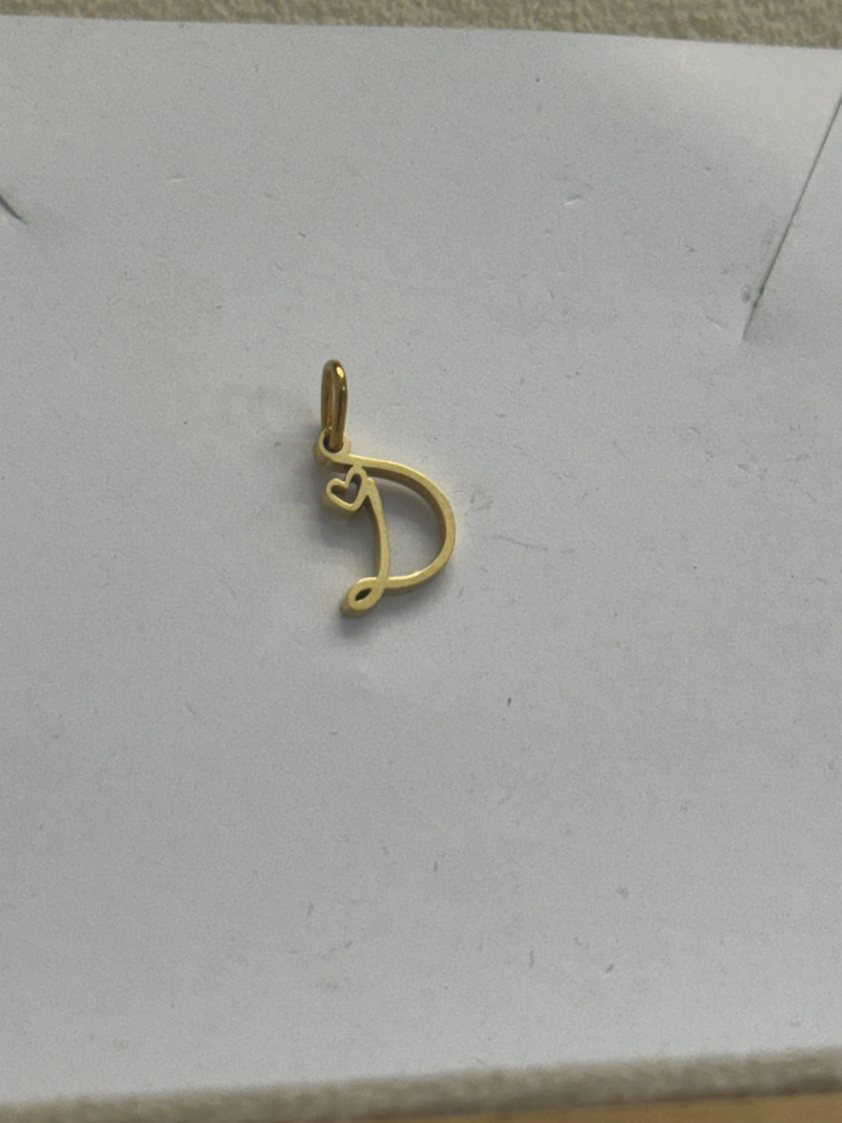 D letter charm
