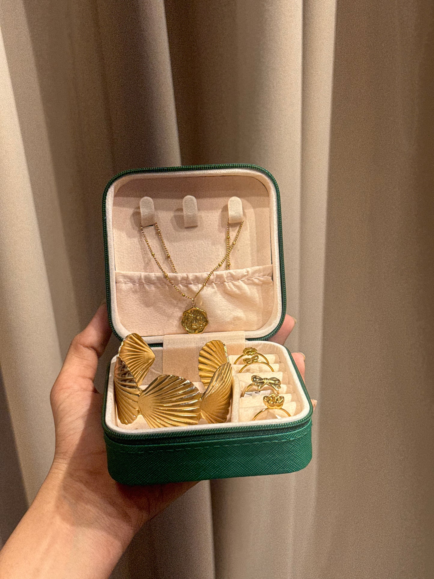 Golden gift box