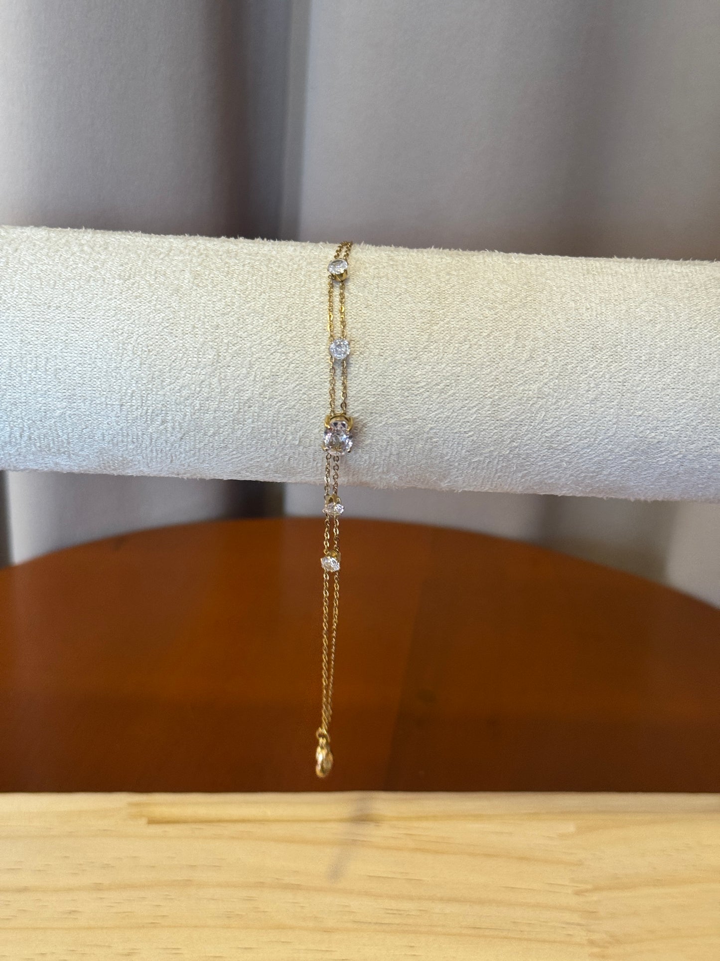 Double layer bracelet