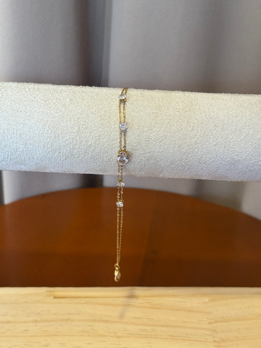 Double layer bracelet