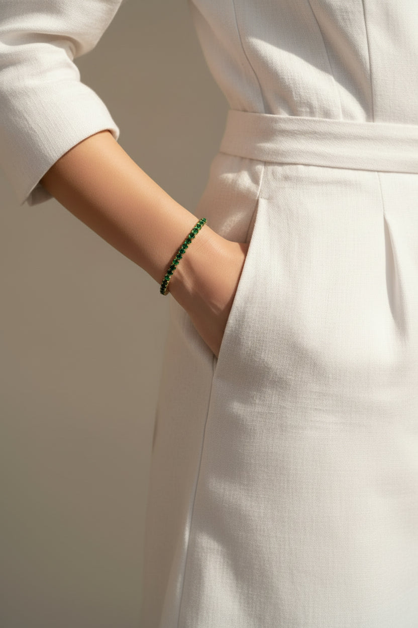 Green stone bracelet