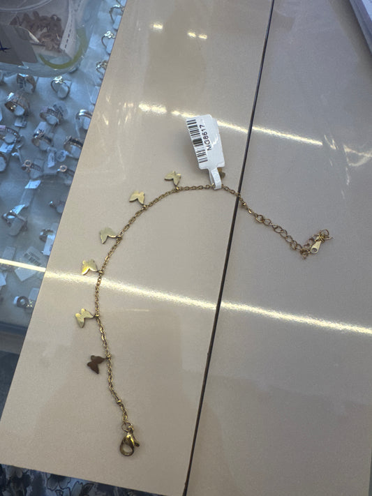 Charm Gold Bracelet Butterfly