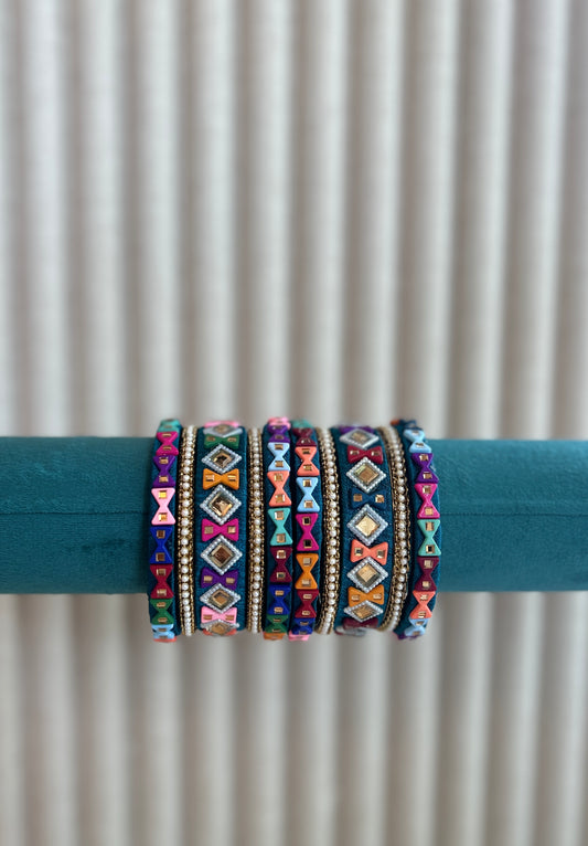 Rangoli bangle set (2*8)