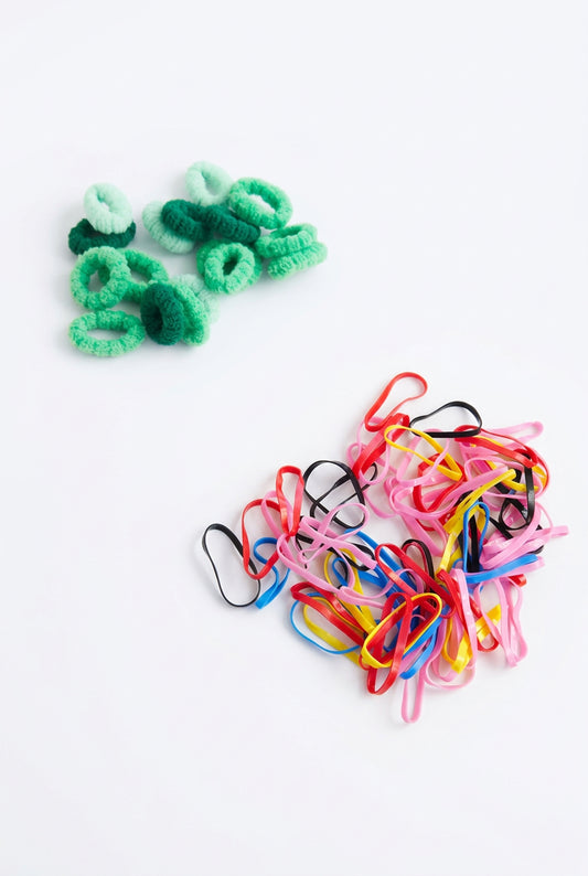 Green color hair accessories