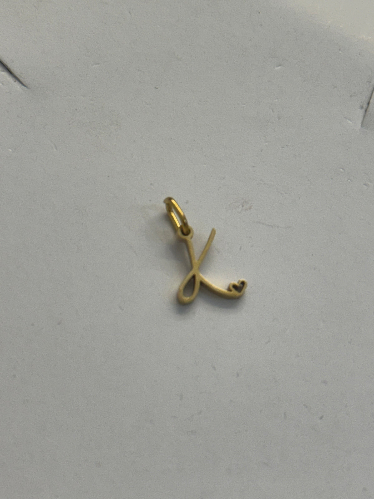 K letter charm