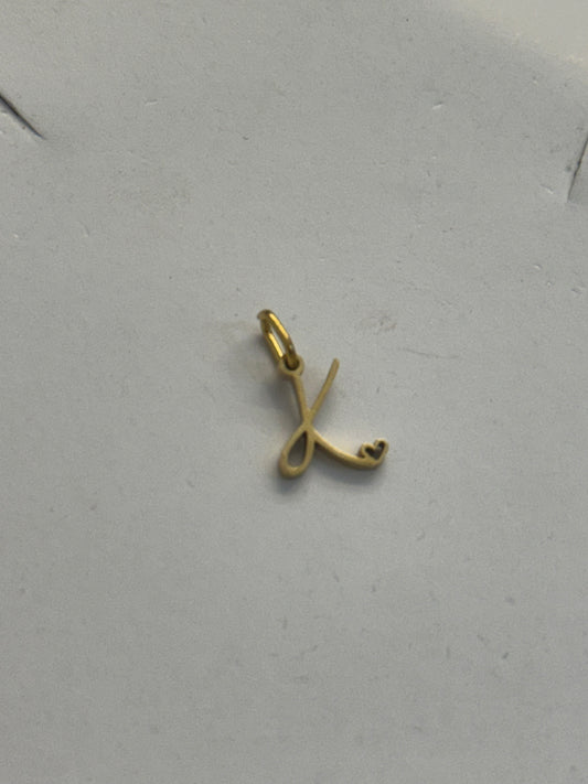 K letter charm