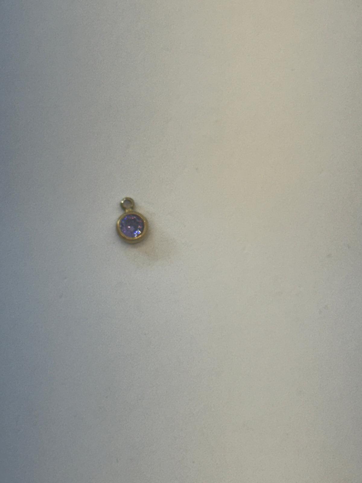 Purple stone charm