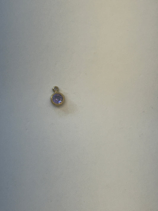 Purple stone charm