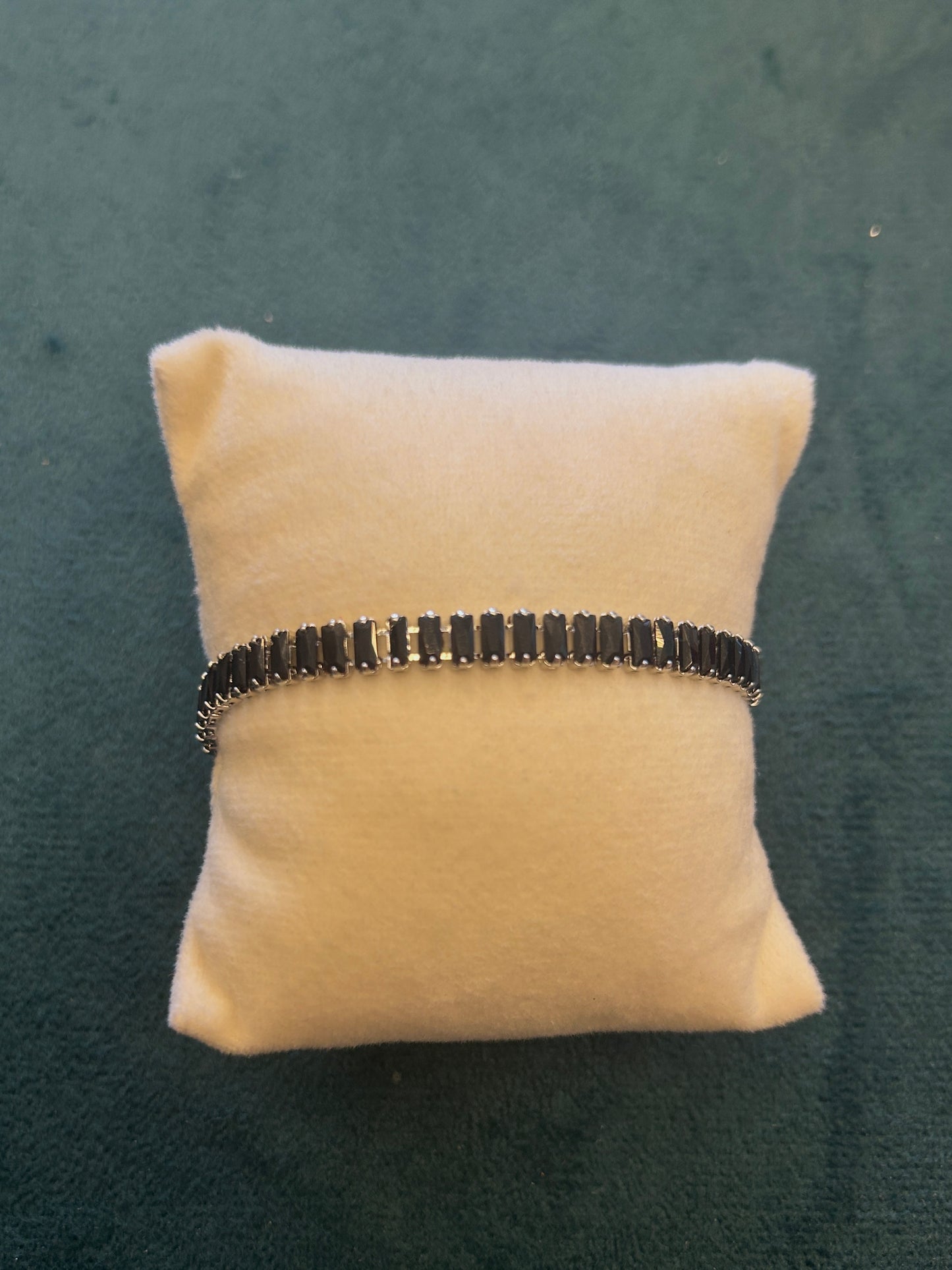 Black Baguette Tennis Bracelet