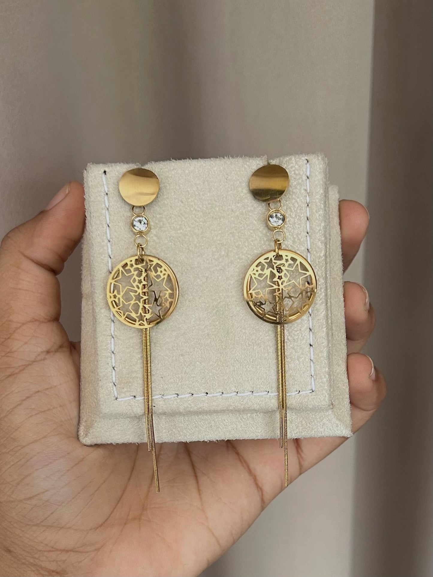 Crystal Tassel Earrings