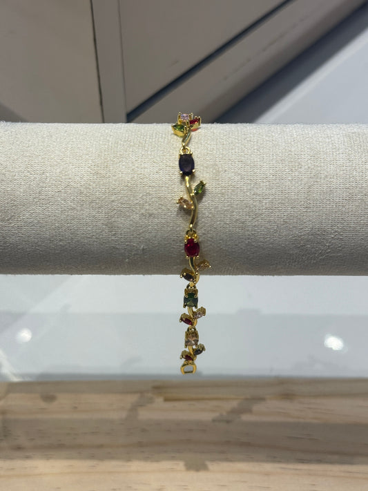 Tulip multi colour bracelet( adult size)