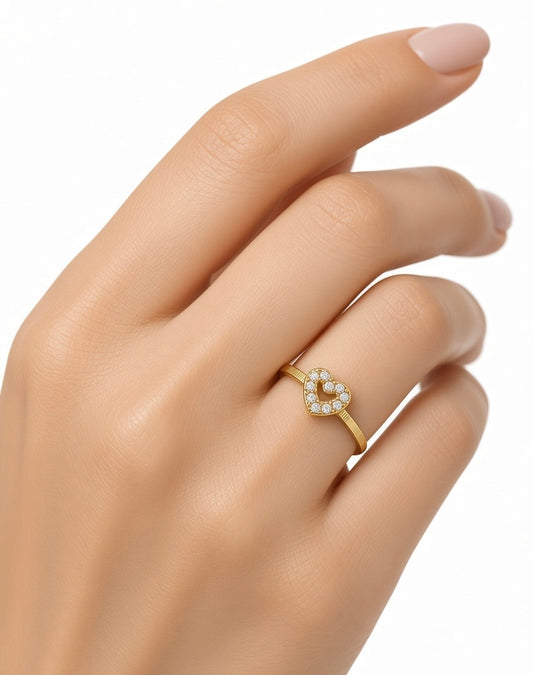 Heart Stackable ring