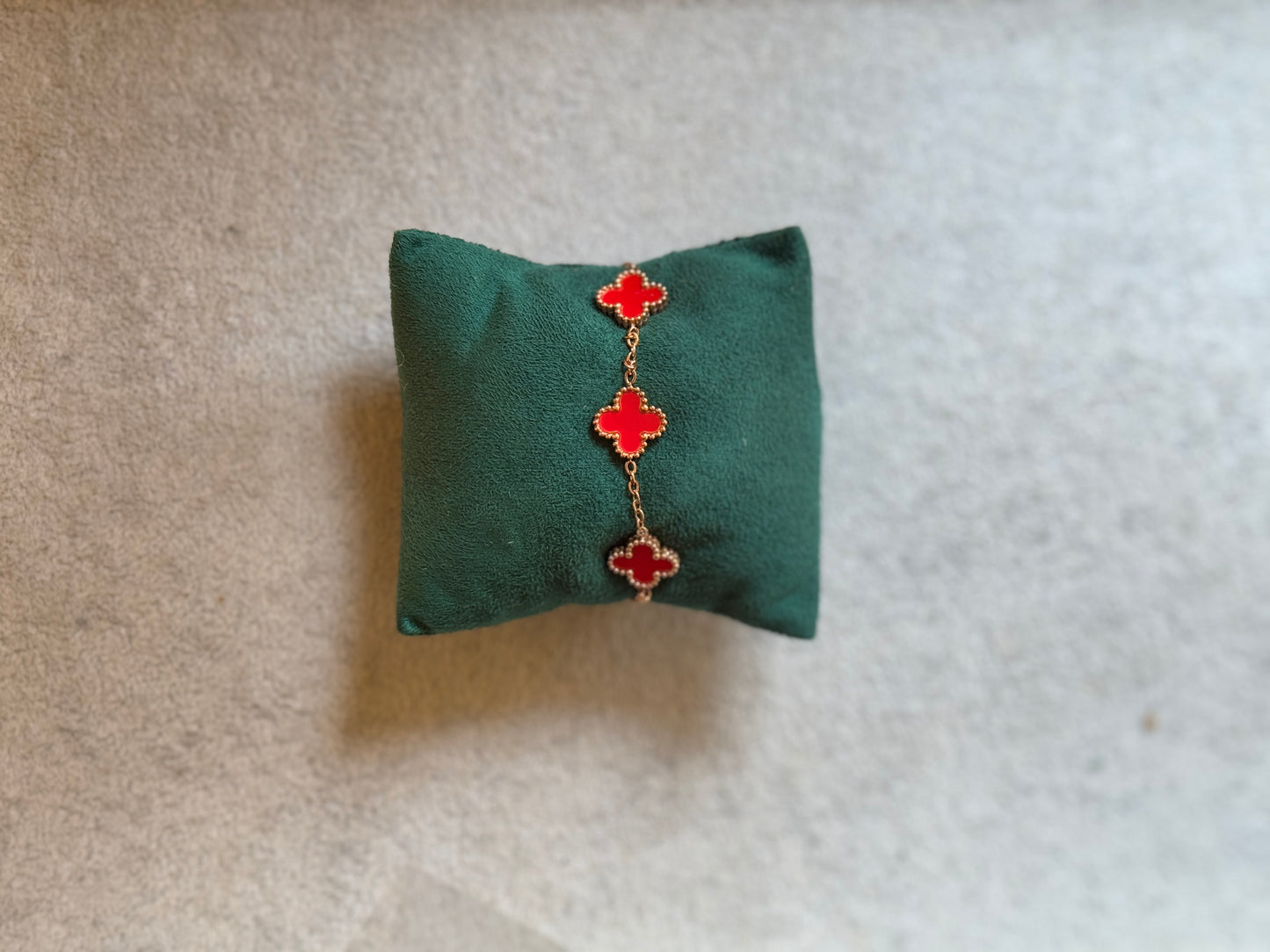 Double side Clover Red/Black Bracelet RG