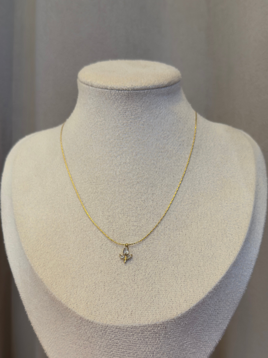 White tulip necklace