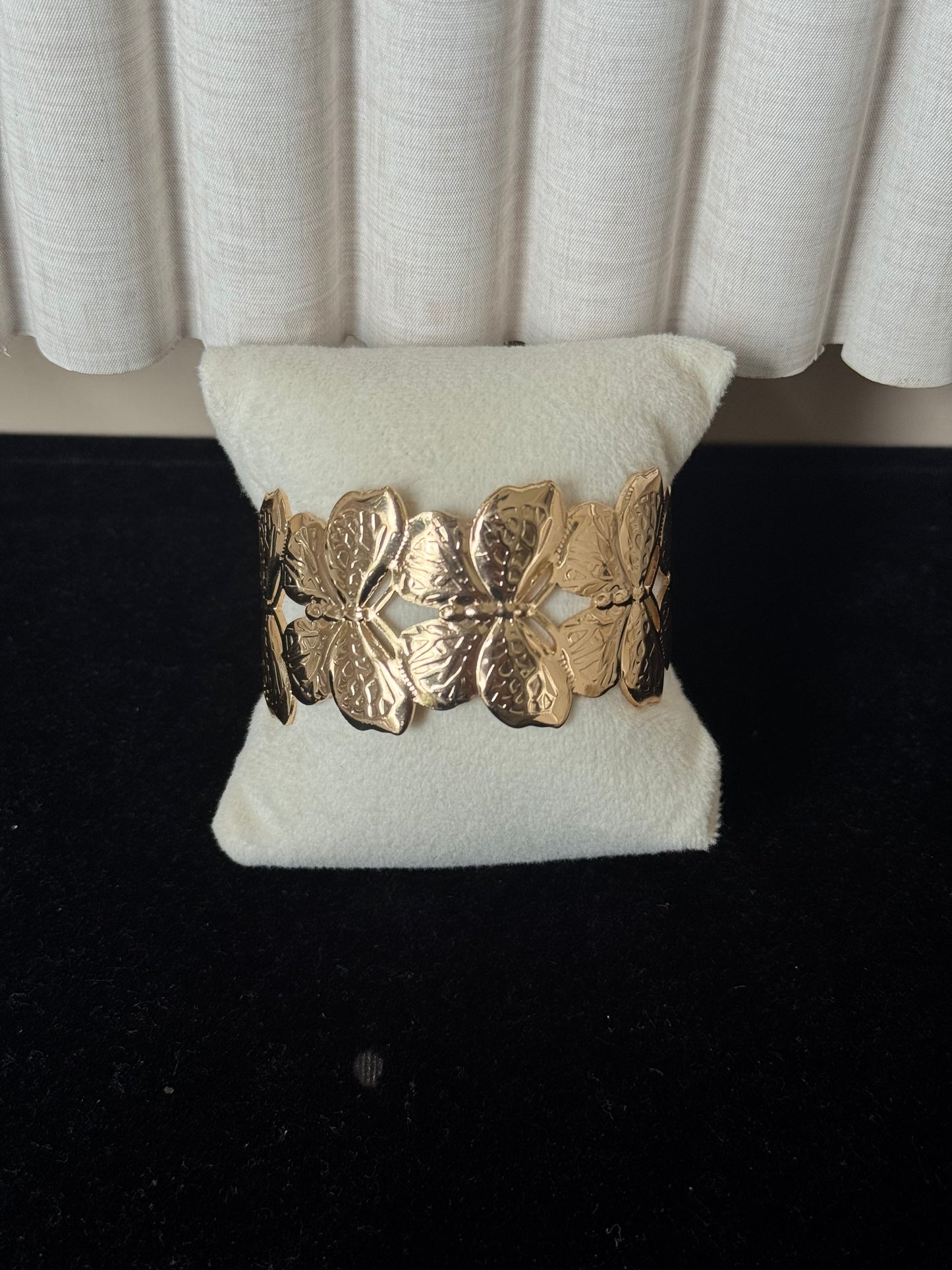 Butterfly cuff bangle