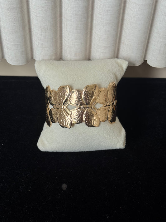 Butterfly cuff bangle