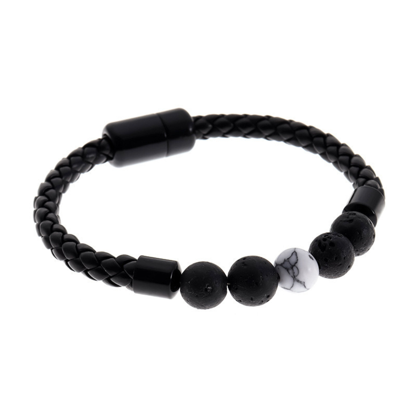 White pine Mountain Volcanic Rock bead bracelet