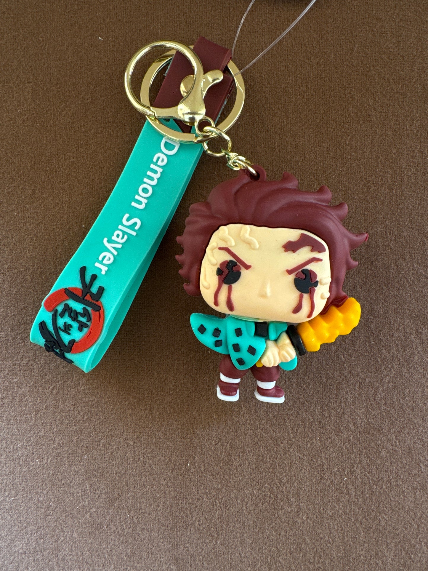 Demon Slayer Tanjiro 3D Rubber Keychain & Bag Charm