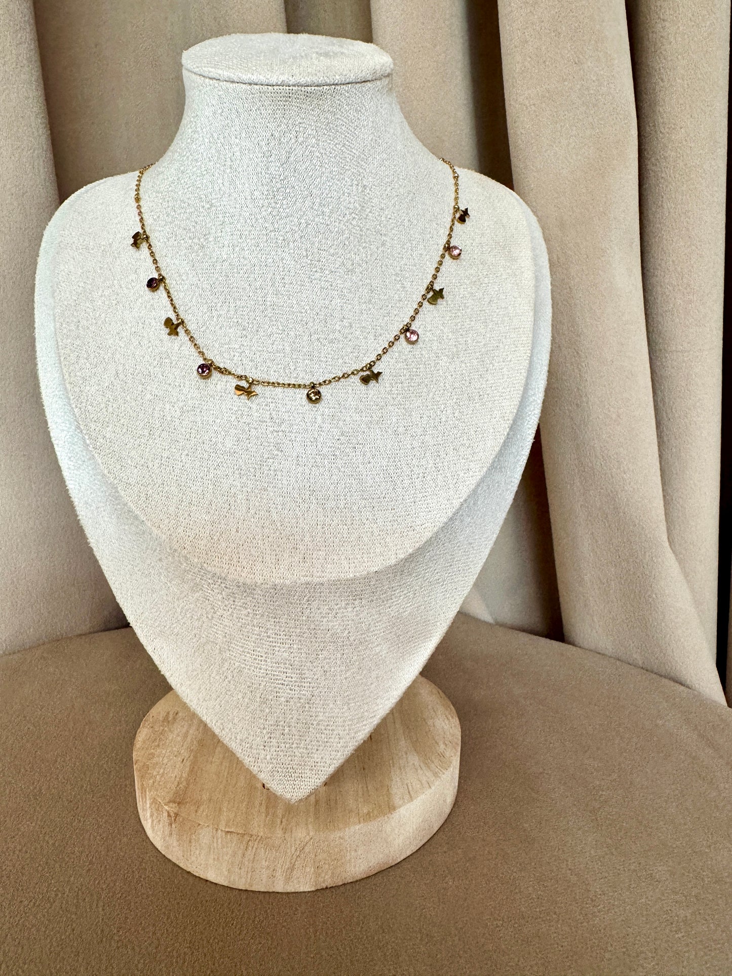 Multi coloured love necklace
