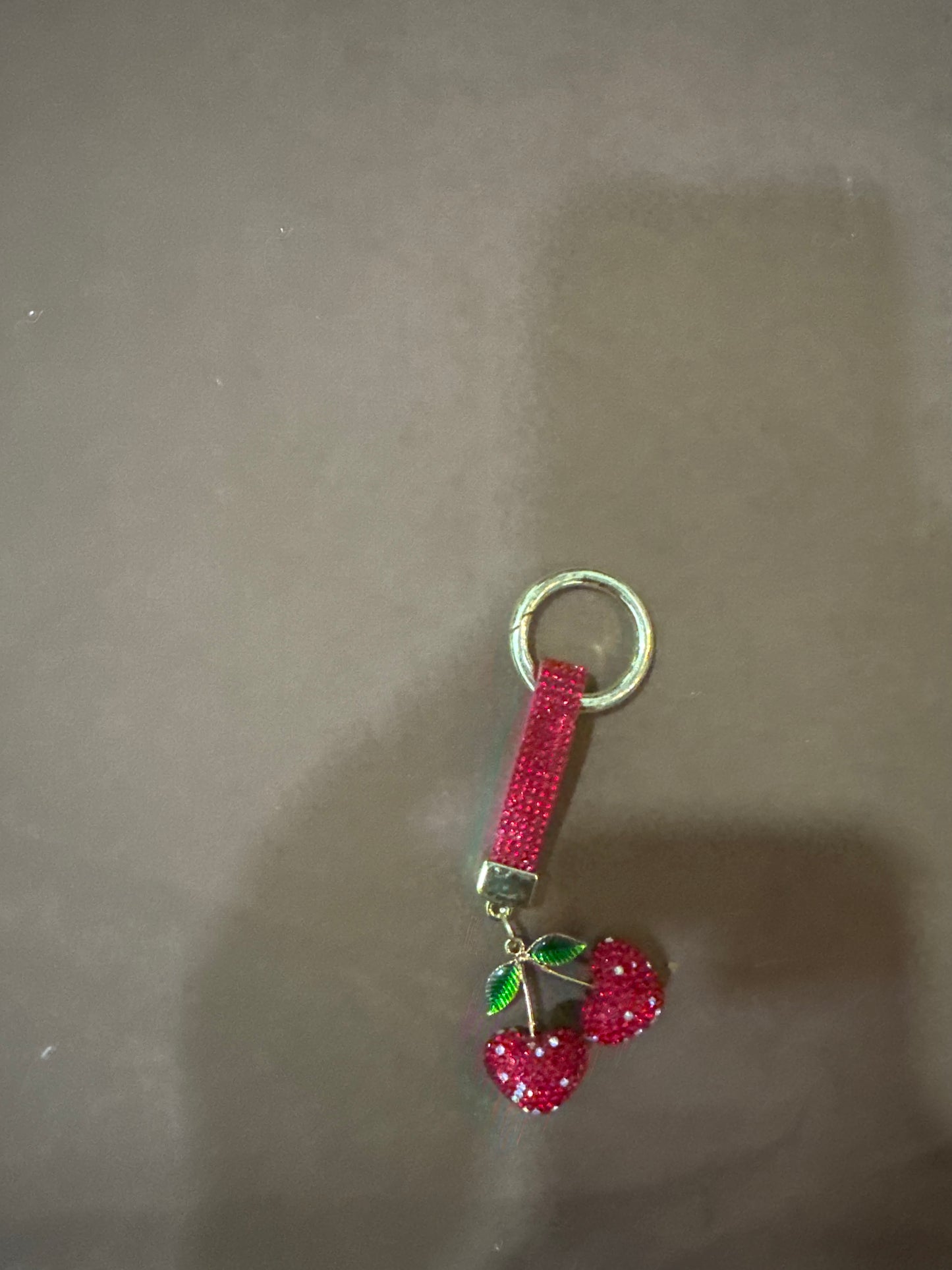 Heart cherry keychain bagcharms