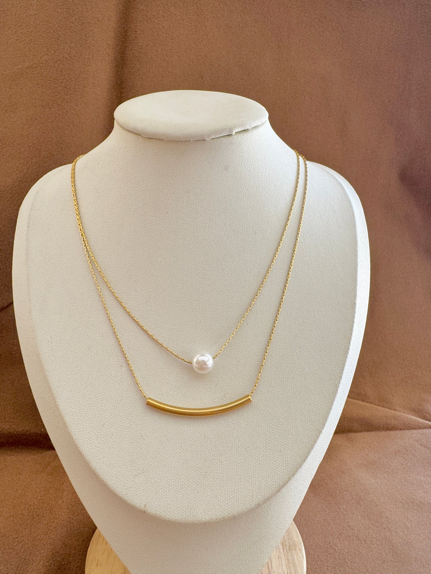 Double layer necklace