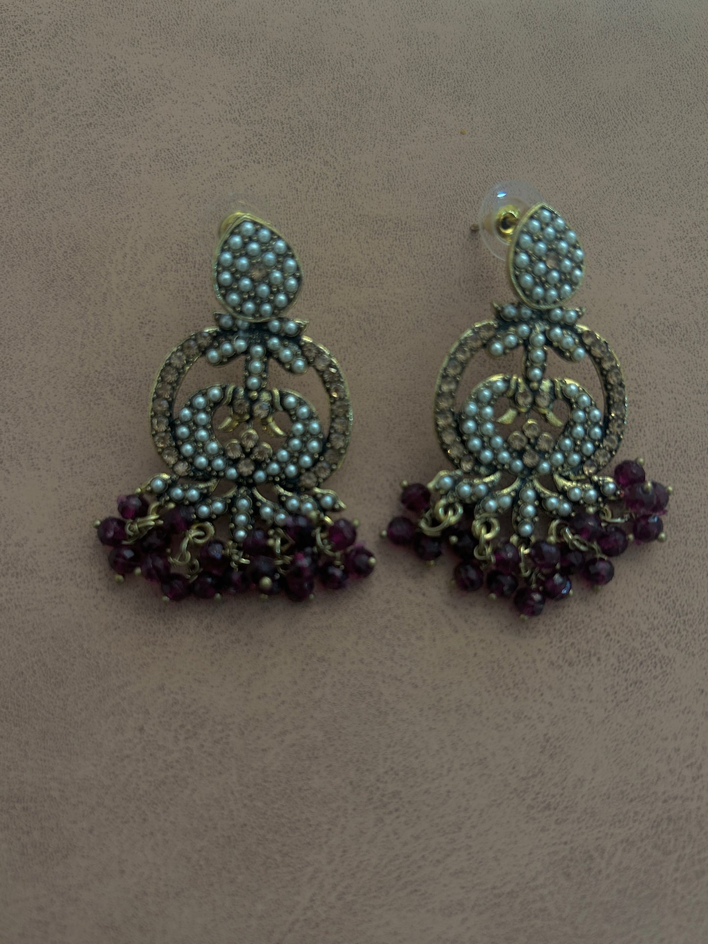 Purple Earring