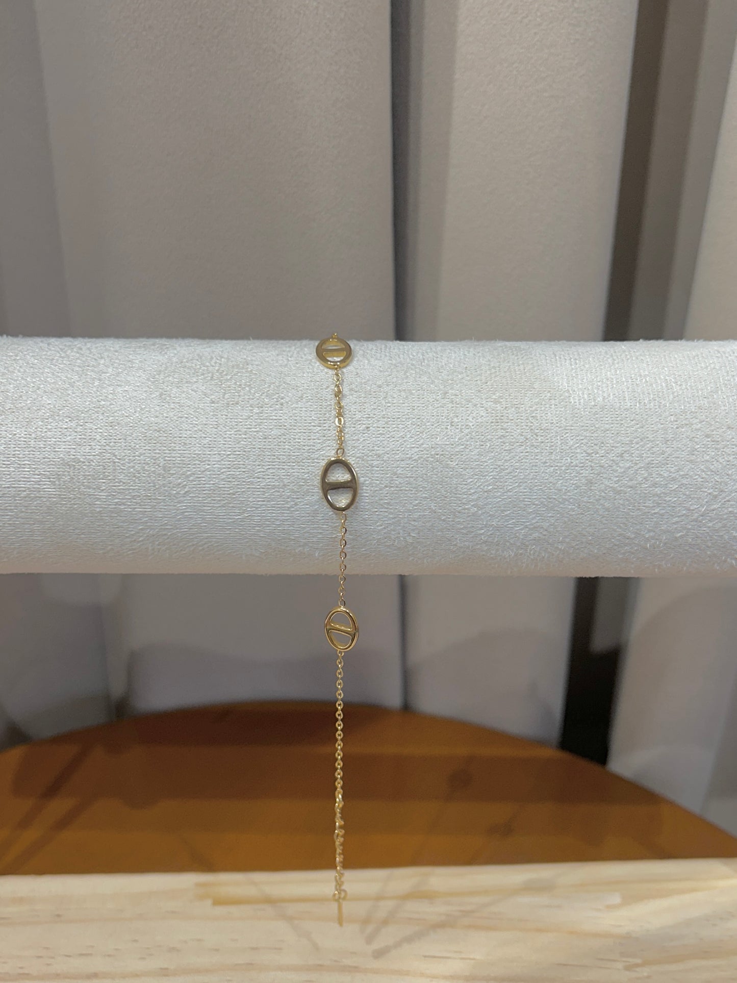 Gold Mariner Link Chain Bracelet