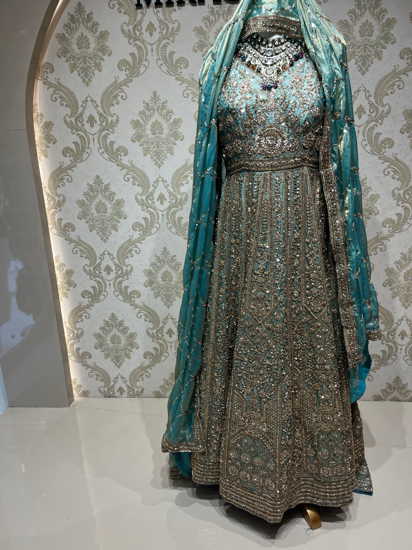Noor e Feroza Designer Hand Crafted Gown