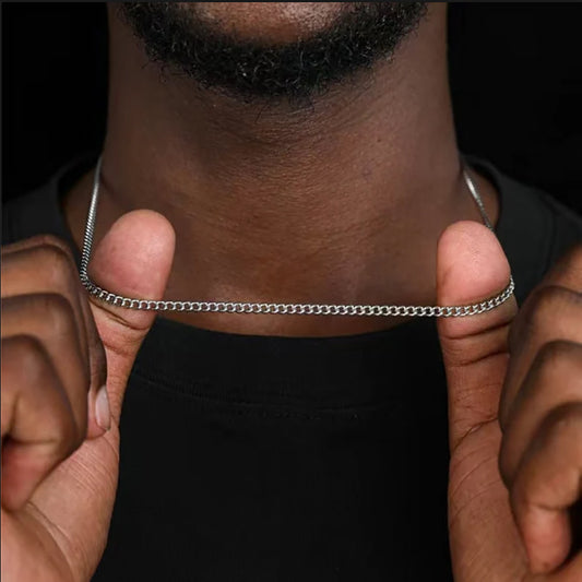 Men’s 3mm Stainless Steel Chain Necklace