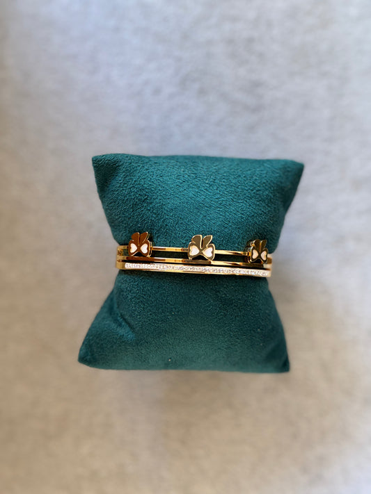 Baby Size Multi Bow WhiteBangle