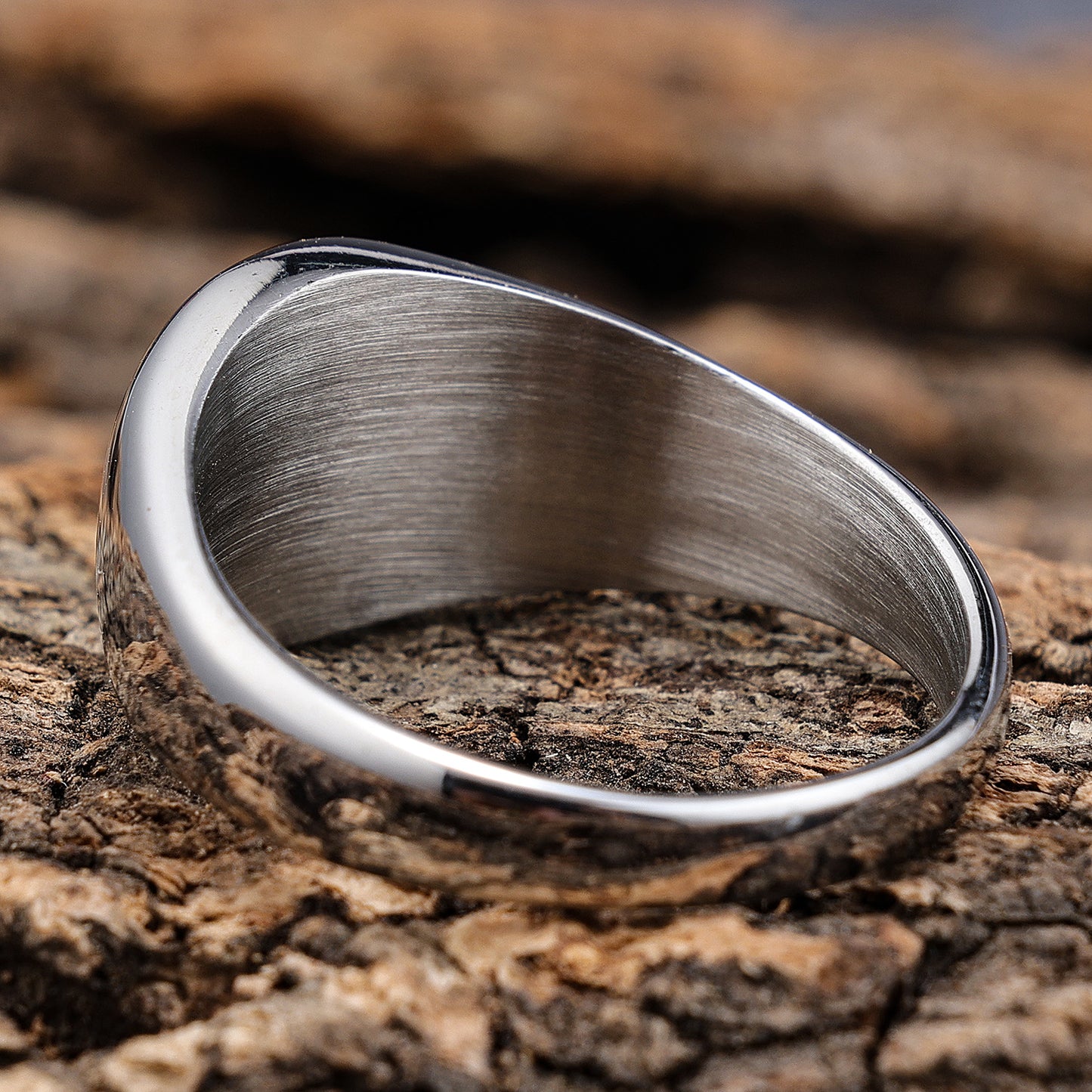 Hip-Hop Streetwear 316 Stainless Steel Geometric
Men Signet Rings