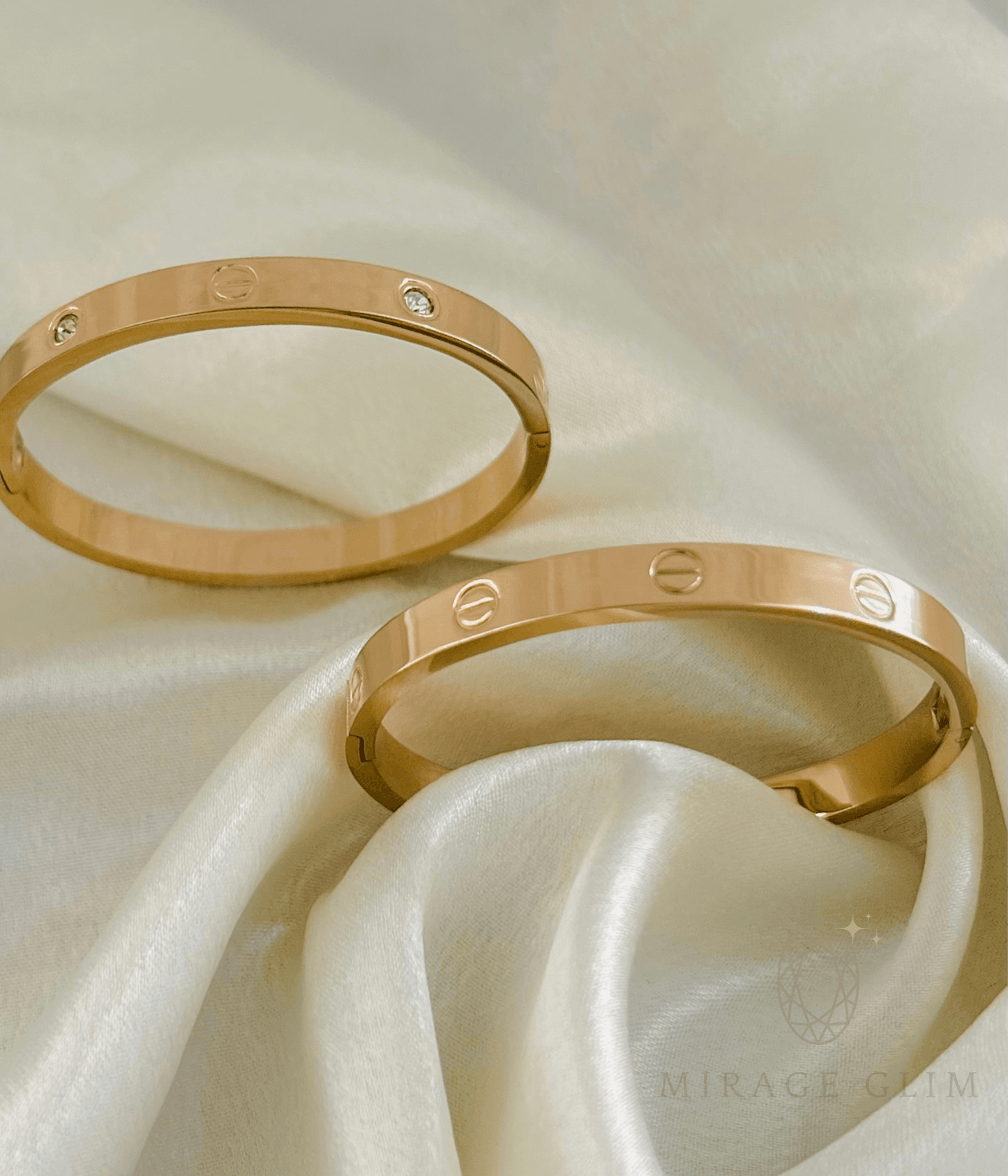 Kids handcuff bangle placed on soft fabric