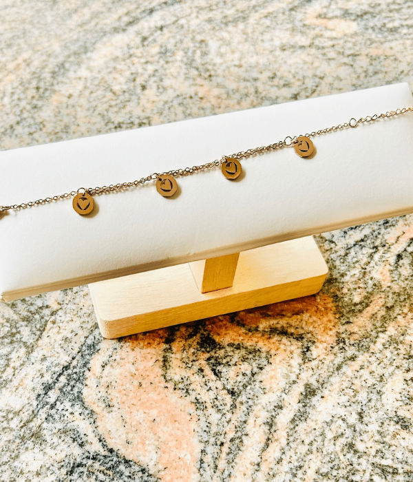 Heart charm bracelet