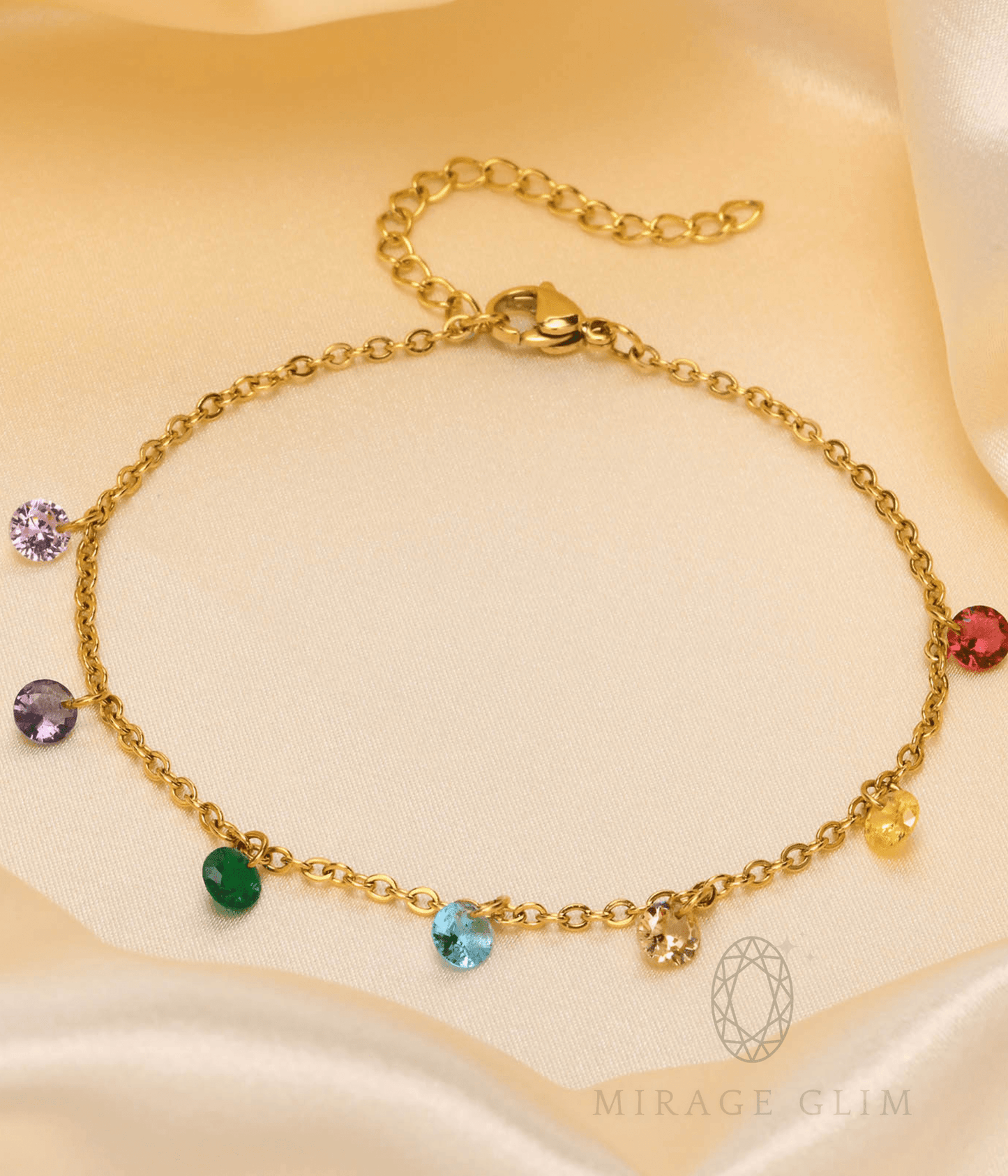 Multicoloured anklets Pair
