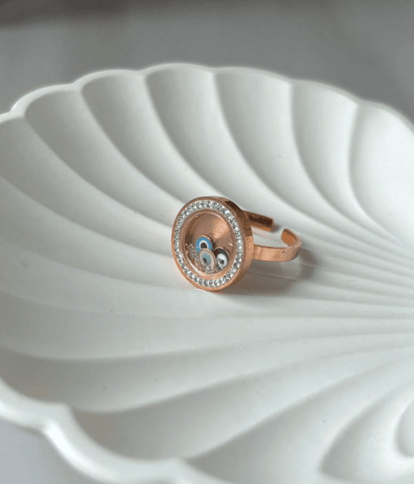 Evil eye Ajustable ring